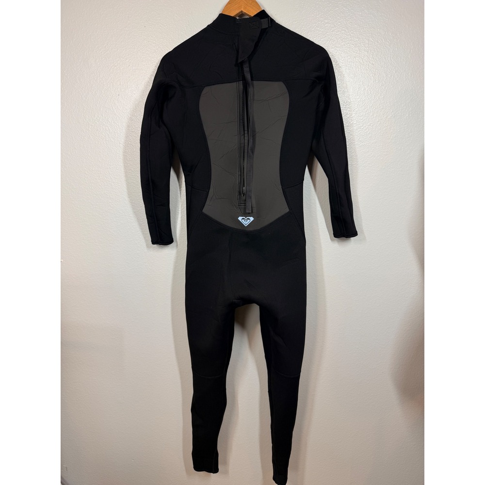 Roxy Wetsuit Women 14 Black Prologue 3:2mm Back‎ Zip Full Body Neoprene Suit